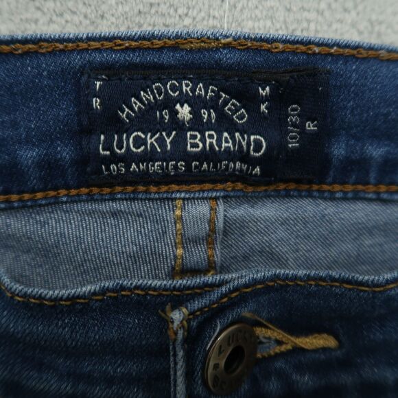 Lucky Brand Jeans Women's 10R Blue Mid-Rise Brooke Straight Denim 32" Inseam - Picture 8 of 15